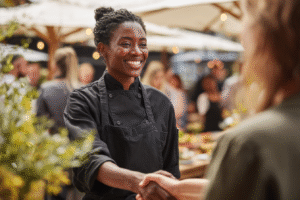 Private Chef Networking at event